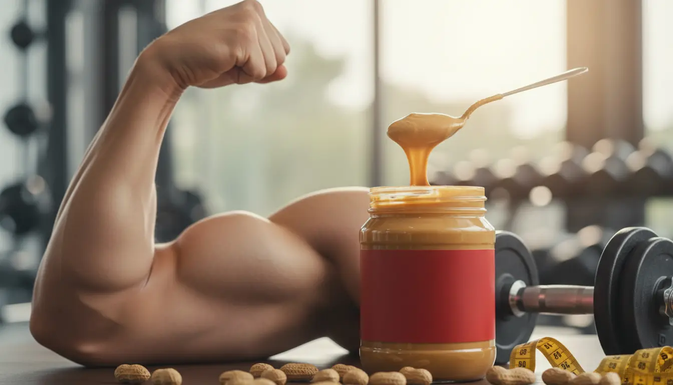 Pindakaas en spieropbouw